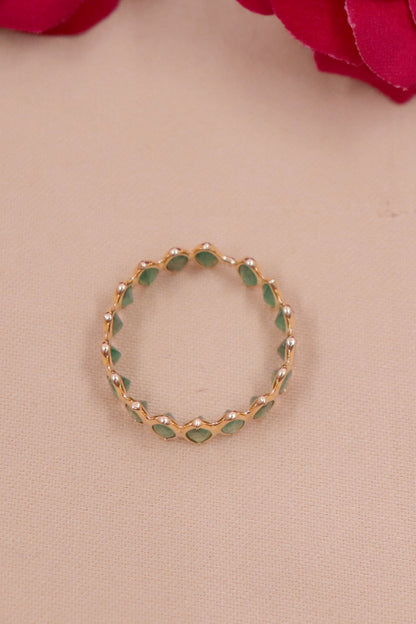 The Regal Emerald Fine Gold Ring