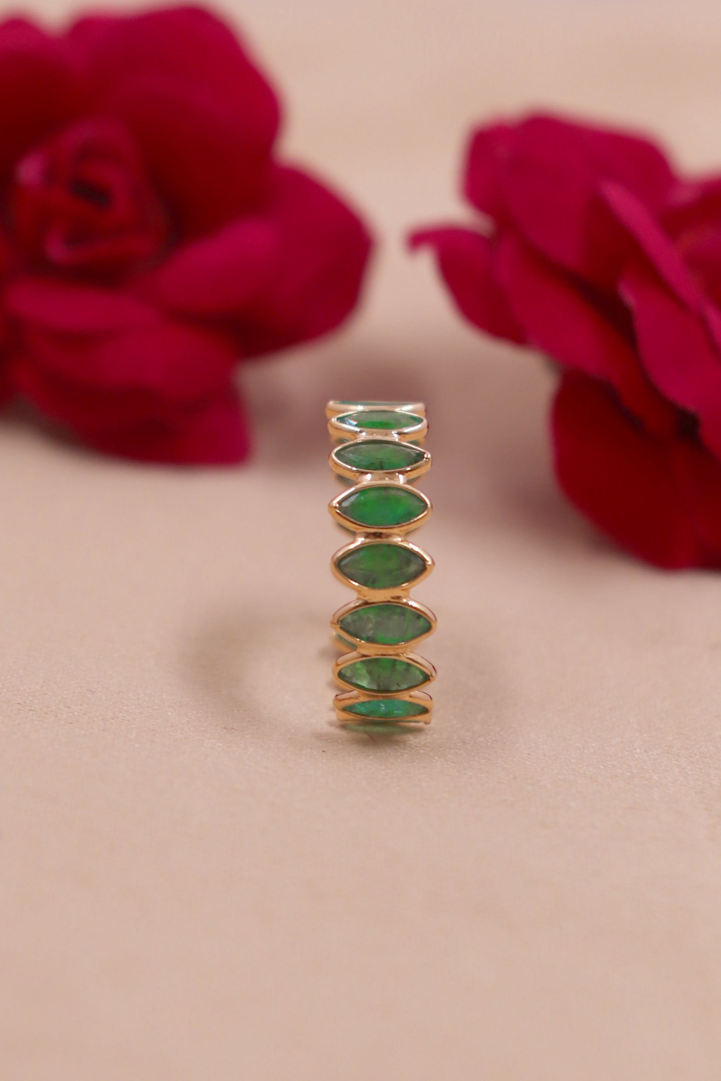 The Regal Emerald Fine Gold Ring