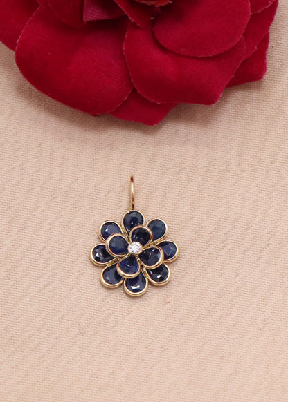 The Imperial Blue Sapphire & Diamond Pendant