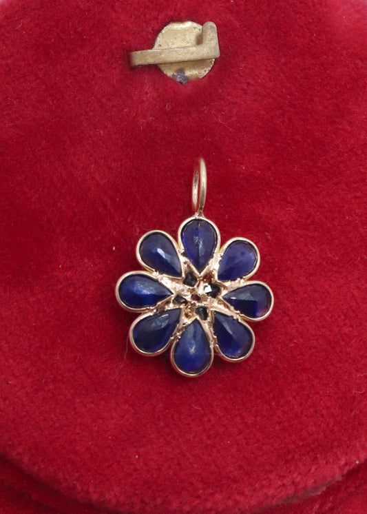 The Imperial Blue Sapphire & Diamond Pendant