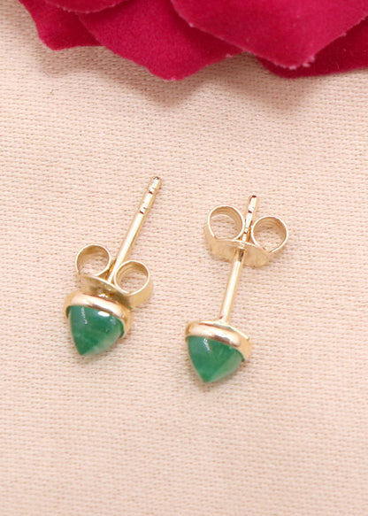 The Emerald Whisper Classic Stud Earrings
