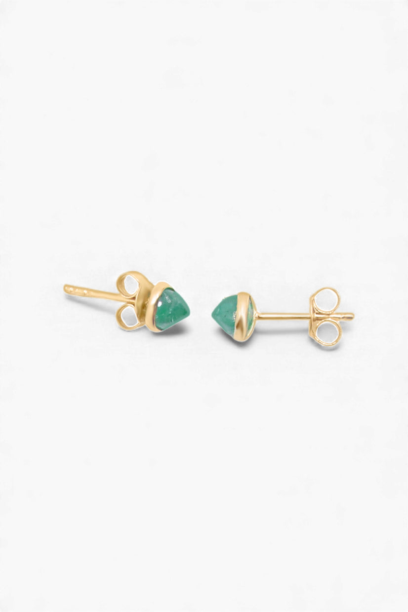 The Emerald Whisper Classic Stud Earrings
