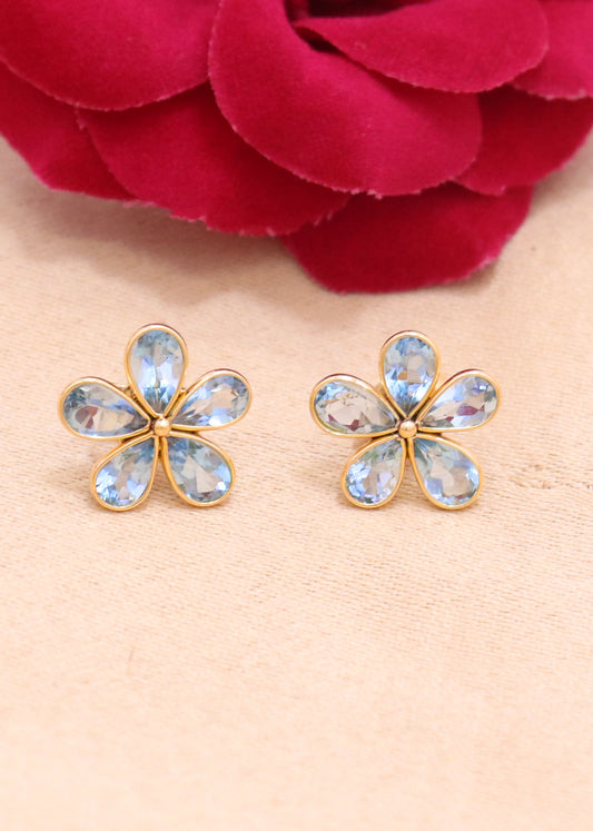 The Ocean Muse Aquamarine Drop Earrings