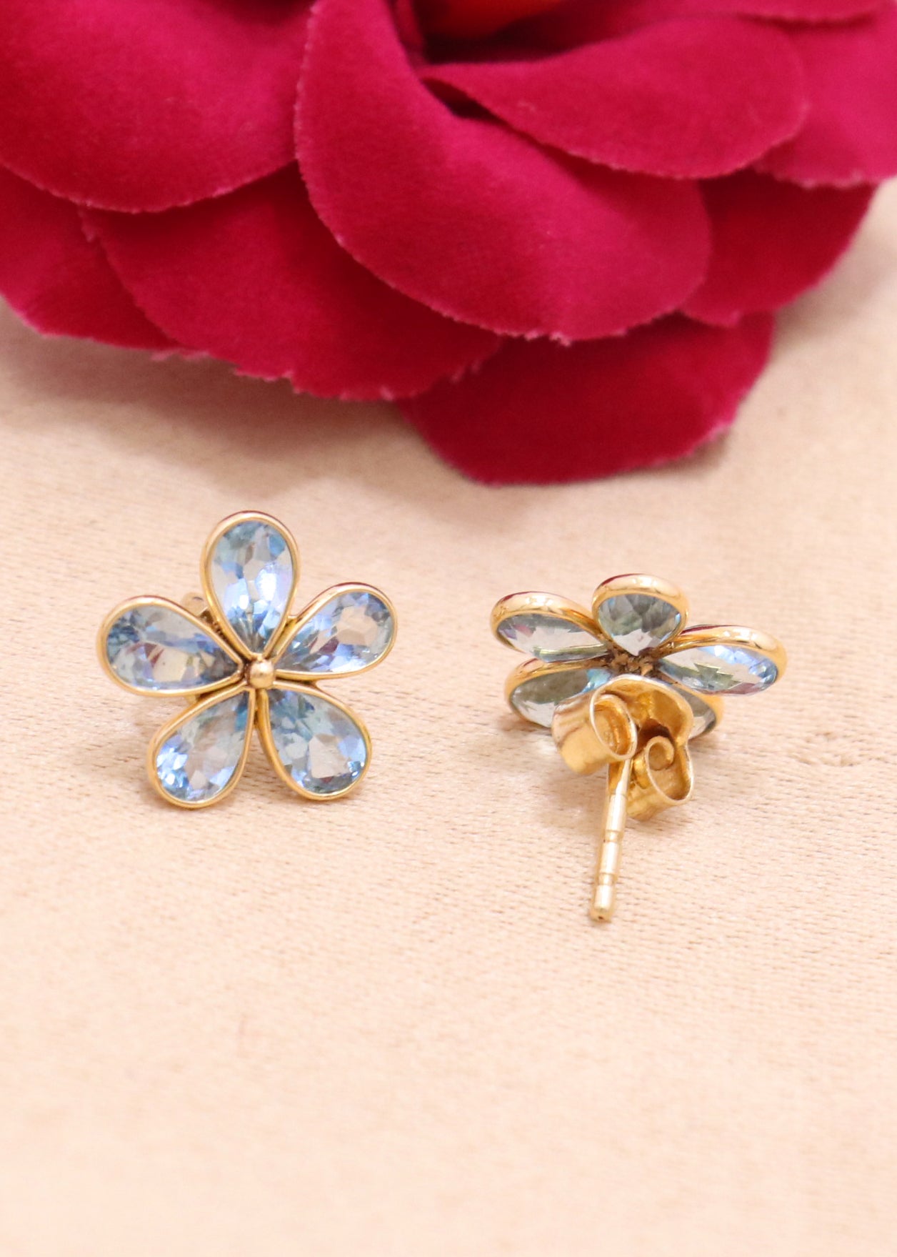 The Ocean Muse Aquamarine Drop Earrings