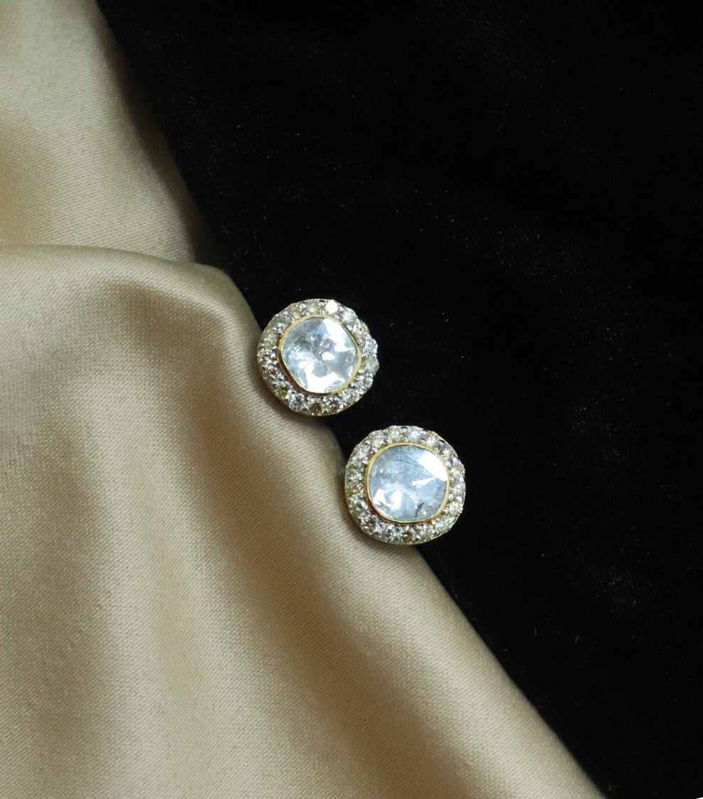 The Regal Ruby Emerald Drop Earrings