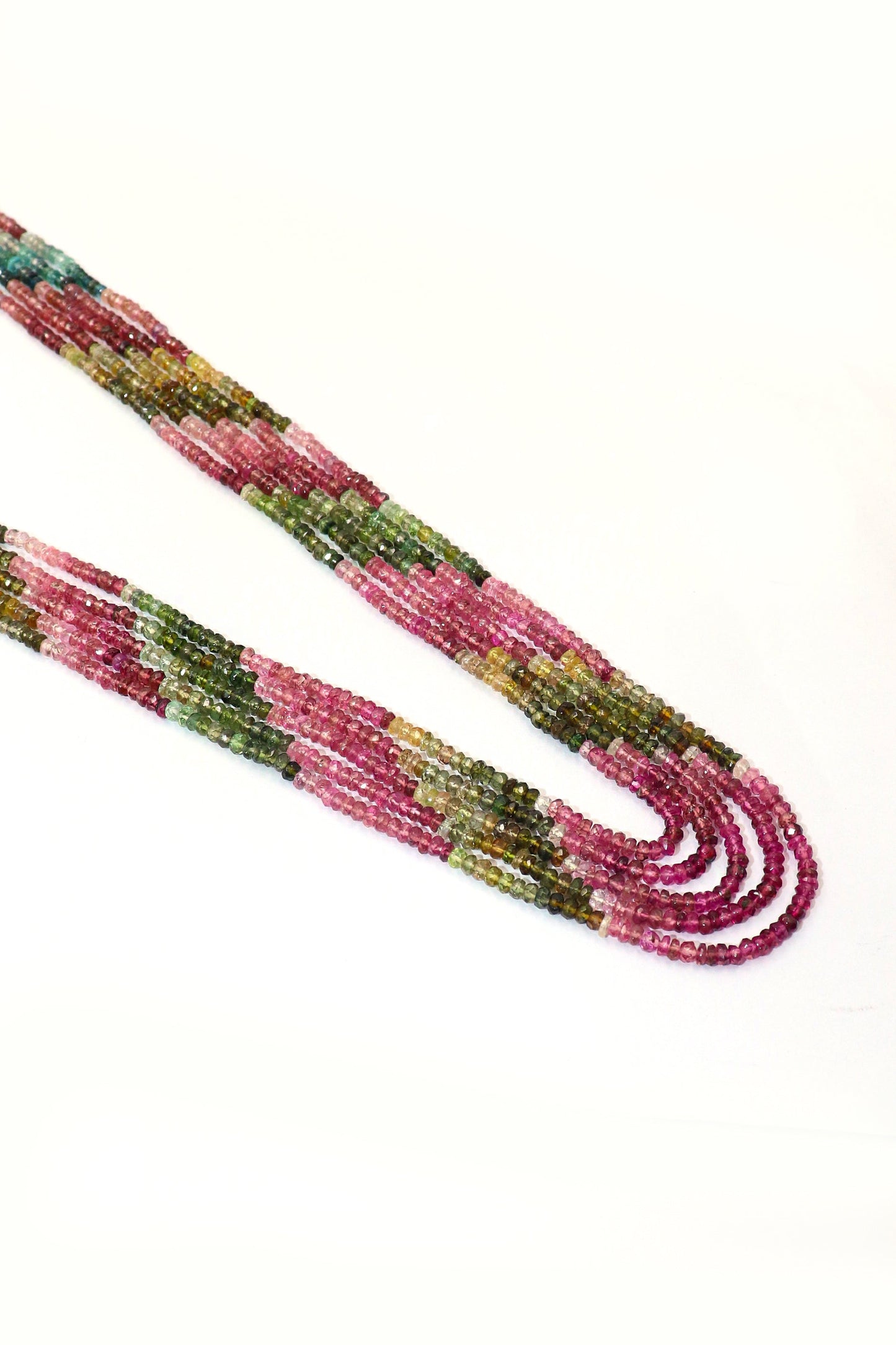 Dharini Necklace : MULTI SAPPHIRE Radiance Gemstone Layering Necklaces - SurabhiJewels