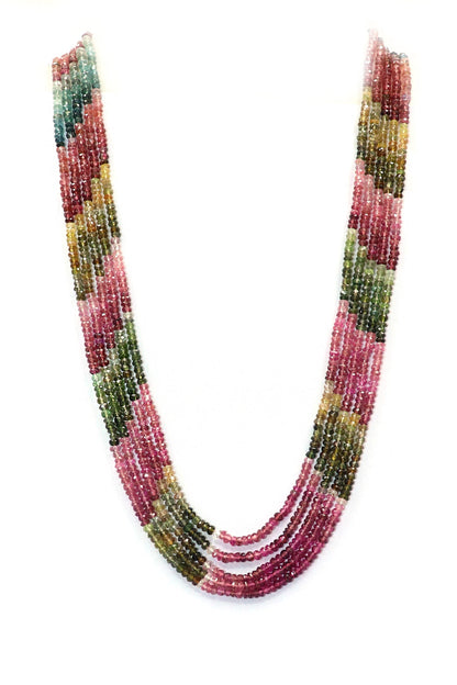 Dharini Necklace : MULTI SAPPHIRE Radiance Gemstone Layering Necklaces - SurabhiJewels