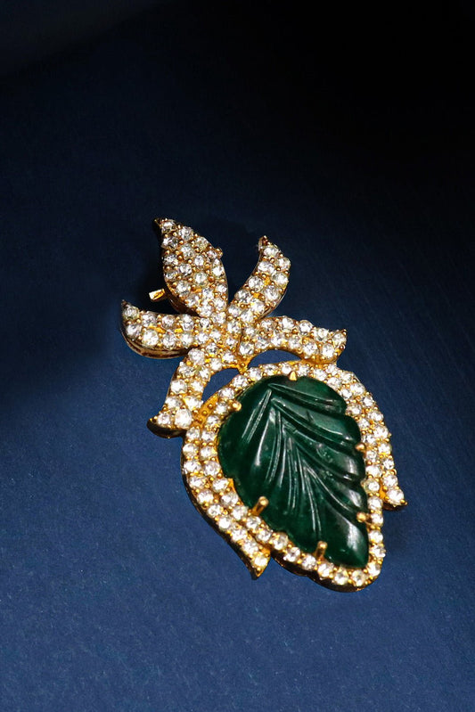 Exquisite Handcrafted Brooch Pins with Delicate Floral Designs and Sparkling Accents - SurabhiJewels