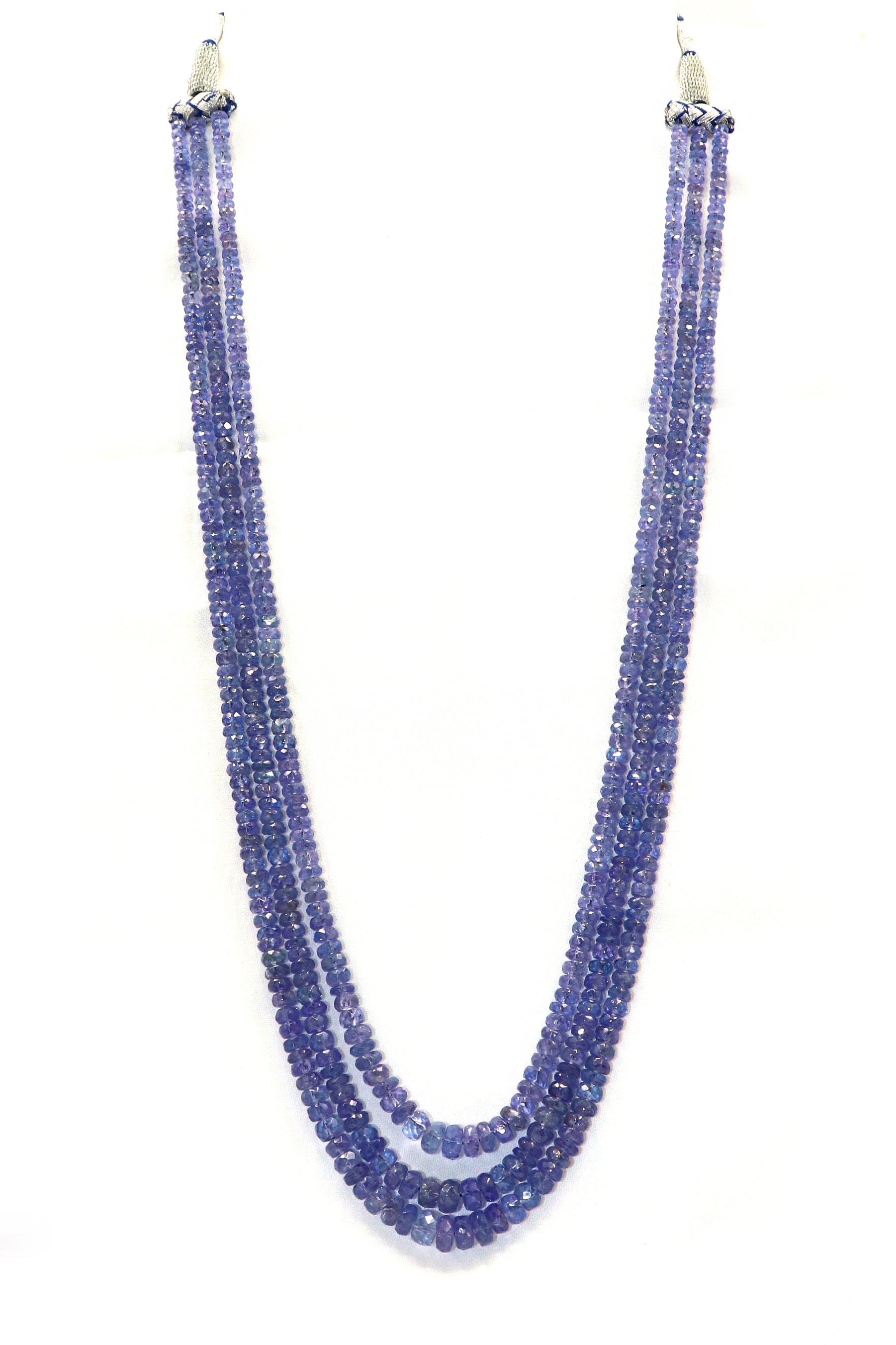 Gauri Necklace : Tanzanite Gemstone layered Necklace - SurabhiJewels