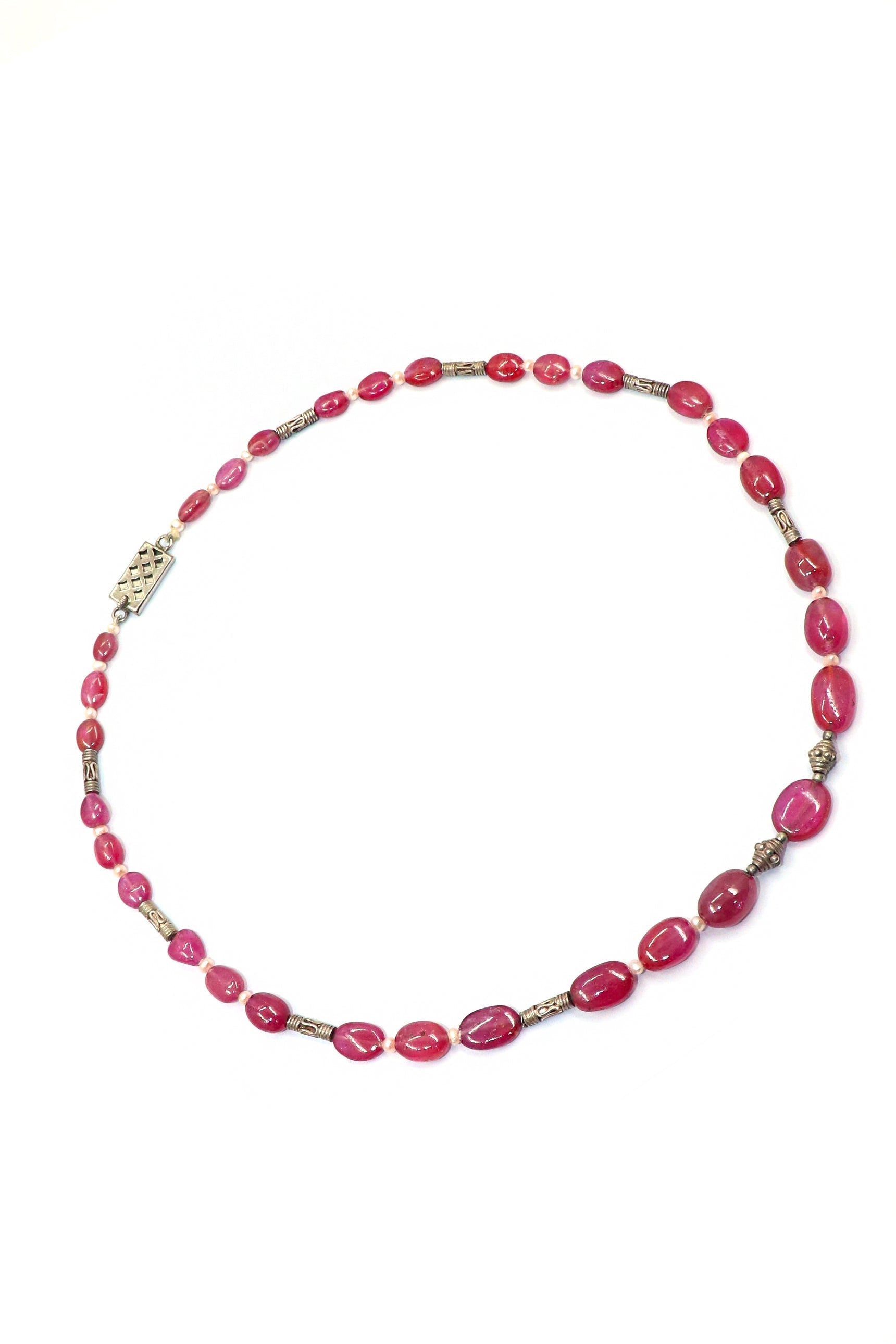 Keshavi Necklace : Sparkle and Shine Ruby Gemstone Layering Necklace Collection - SurabhiJewels