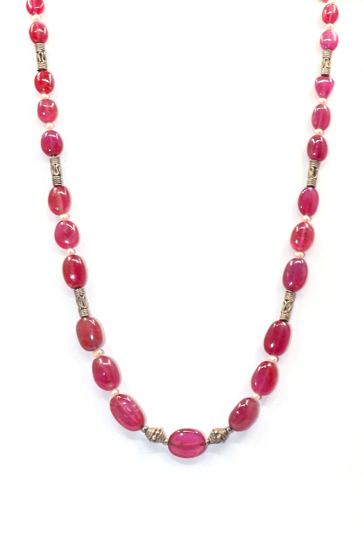 Keshavi Necklace : Sparkle and Shine Ruby Gemstone Layering Necklace Collection - SurabhiJewels