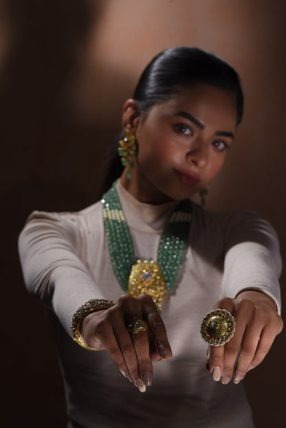 Partash Gold Ring - SurabhiJewels