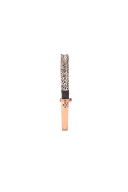 Rose Gold Diamond Bangle Cum Bracelet Wedding Jewelry - SurabhiJewels