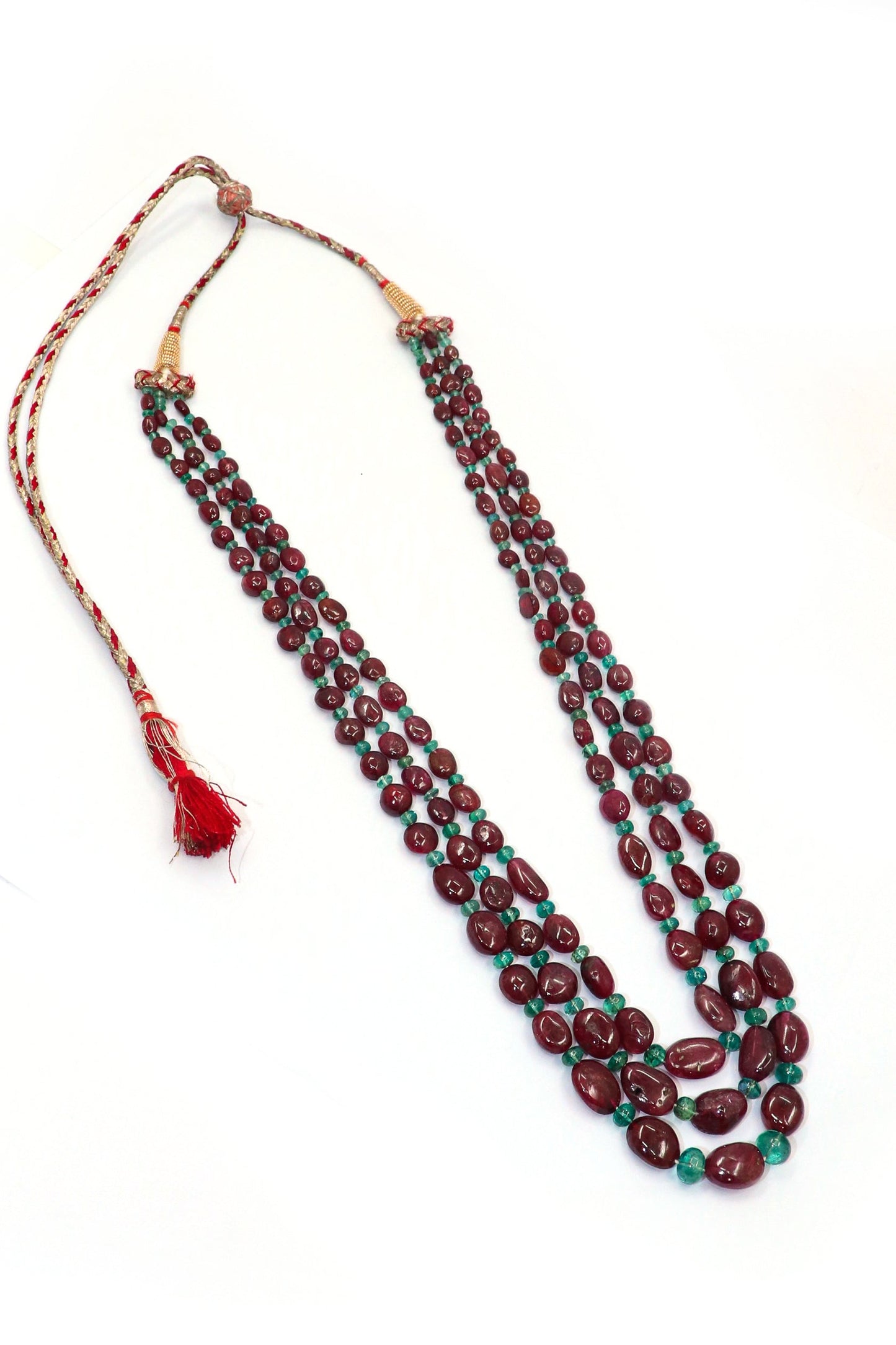 Rupavati Necklace : Emerald , Ruby Gemstone Magic Layering Necklaces for Every Occasion - SurabhiJewels