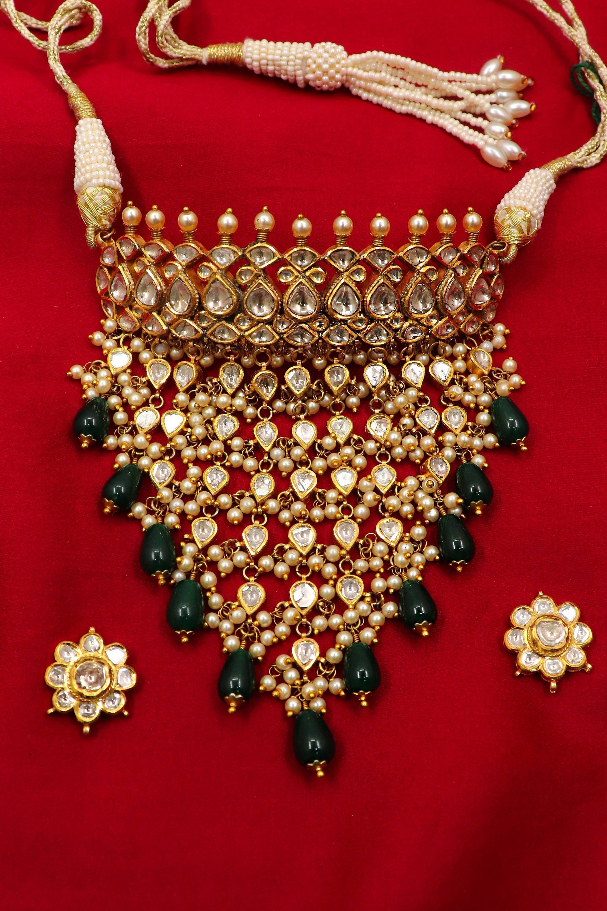 Sundar Kanwar Necklace : Artisan Necklaces Beautifully Crafted Pieces Layer CHOKER NECKLACE - SurabhiJewels