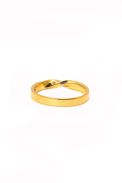 Twisted Design Gold Ring - SurabhiJewels