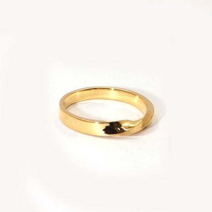 Twisted Design Gold Ring - SurabhiJewels