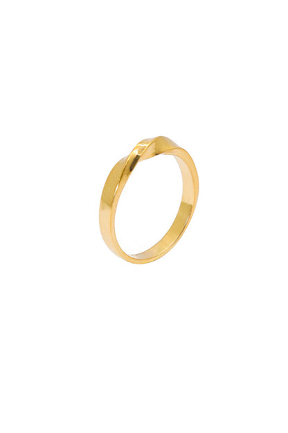 Twisted Design Gold Ring - SurabhiJewels