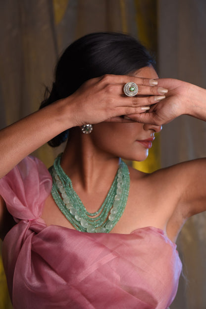 Victorian Emerald Ring - SurabhiJewels